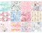 Wrapables 6x6 Decorative Single-Sided Scrapbook Paper for Arts & Crafts Projects, Scrapbooking, Card-Making